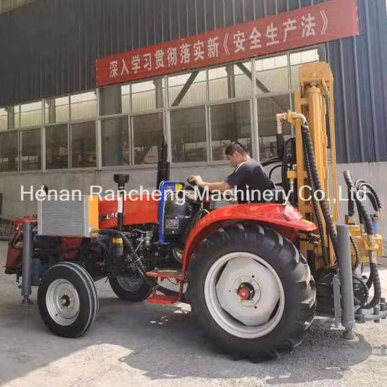 RC200wt Four-Wheel Tractor Mounted Hydraulic Deep Water Well Drilling Rig Machine /Tractor Borehole Water Drilling Rig Machine /Water Drilling Equipment