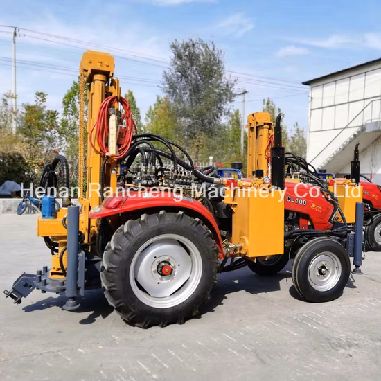RC200wt Four-Wheel Tractor Mounted Hydraulic Deep Water Well Drilling Rig Machine /Tractor Borehole Water Drilling Rig Machine /Water Drilling Equipment